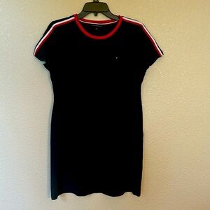 Women’s Tommy Hilfiger blue dress size medium.